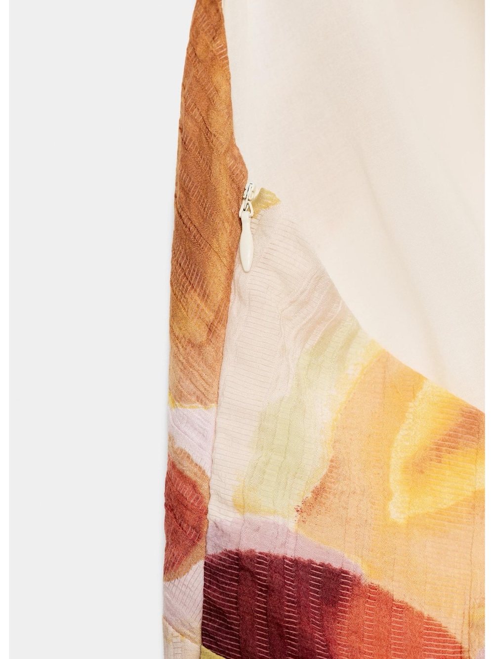 Zara Multicolored Printed With Combination Back Midi Dress - Picture 10 of 10